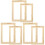 6Pcs Beige Wood Screen Printing Frames Reusable DIY Printing Frame Set 4