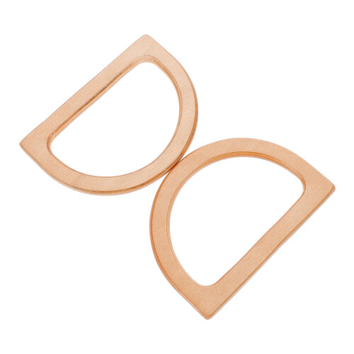 4Pcs DIY Light Brown Wooden Bag Handles Comfortable D-Shaped Grip 1
