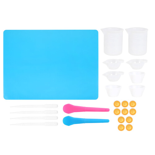2Ensembles Coupes En Silicone Pour Mélange Pigments