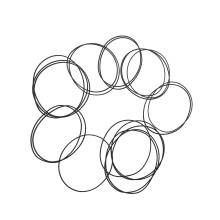 Square Rubber Belts Folded Length for-Fold in half 90 135m