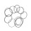 Square Rubber Belts Folded Length for-Fold in half 90 135m 1