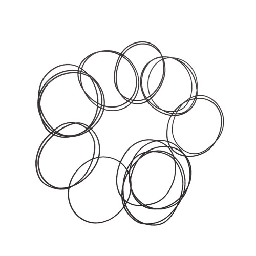 Square Rubber Belts Folded Length for-Fold in half 90 135m