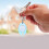 150Pcs Reusable Sky-Blue Luggage and Key Tags Plastic with Ring 9