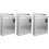 3Pcs Wall Mounted Silver Iron Mailbox Vintage Post Box for Garden Use 5