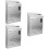 3Pcs Wall Mounted Silver Iron Mailbox Vintage Post Box for Garden Use 8