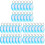 150Pcs Reusable Sky-Blue Luggage and Key Tags Plastic with Ring 2