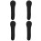 4Pièces Étui De Microphone Durable 600D Nylon Noir Portable 6
