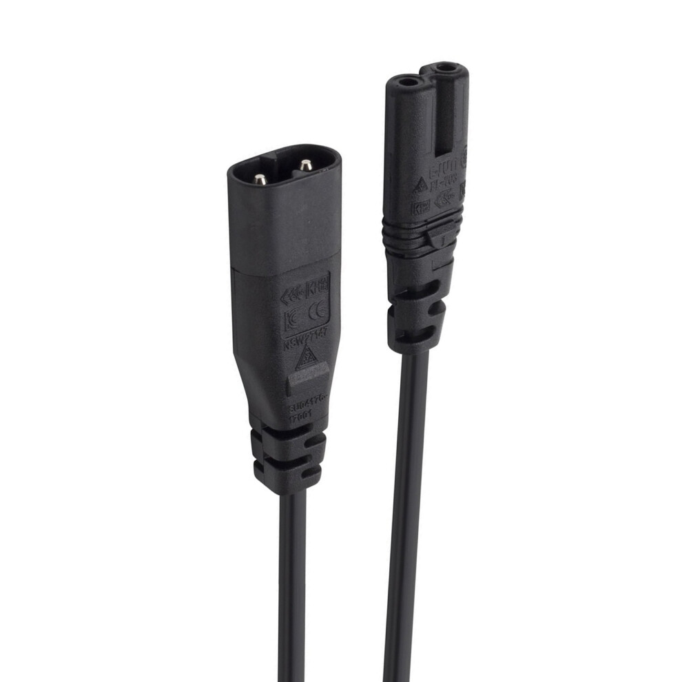 Iec320 Male Plug Adapter Power Cable 2Pin Connector Wire Line 7709000285273