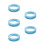 5St ABS Bedrail Accessoires Kinderbed Veiligheid Skyblue 9