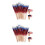400Pièces Piques Bois Drapeaux Usa Pour Cocktail Buffet 6