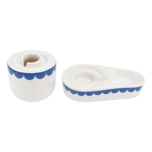 2Pcs Ceramic Pet Water Bowl Leak-Proof Rabbit Accessory 1