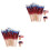 400Pièces Piques Bois Drapeaux Usa Pour Cocktail Buffet 4