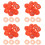 400Pcs Plastic Detector Fire Alarm Covers Protective Orange Caps 7