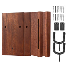 2pcs Mahogany Wall Guitar Hanger DIY Kit, 8.58x9.65x3.94in