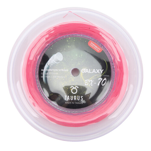 200m BX70 Pink Badminton String Reel 0.7mm High Elastic Nylon 1