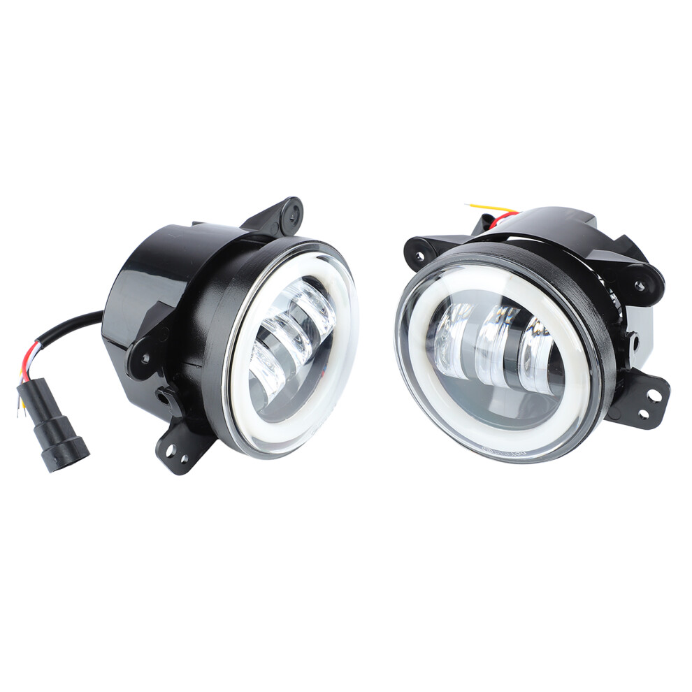 2Pcs 4Inch Waterproof Aluminum Led Fog Lights For Jeep Wrangler 9321370434464