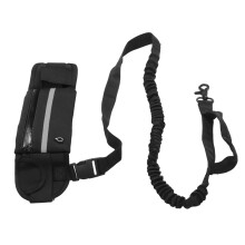 Cintura elastica riflettente per cani da corsa, cintura portapacchi, lunghezza 125cm-220cm, nero