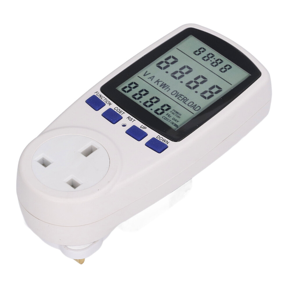Power Meter Plug Lcd 7 Modes, 13A, 2900W, Cost & Usage Monitor 8401371871374