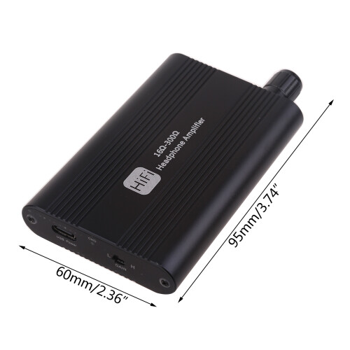 Portable 3.5mm Headphone Amplifier Two-Stage Gain Switching 2