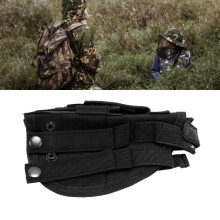 Nylon Hip Holster with Adjustable Belt for MOLLE - 20x11.5x5.5cm, Black