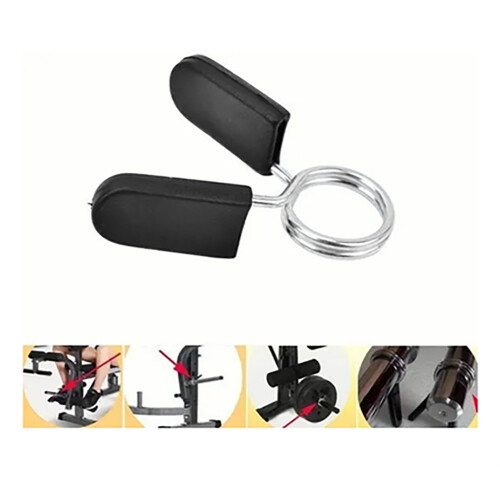 4PCS 25mm Barbell Spring Clip for Weightlifting - 3.2mm Wire Durability