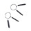 4PCS 25mm Barbell Spring Clip for Weightlifting - 3.2mm Wire Durability 3