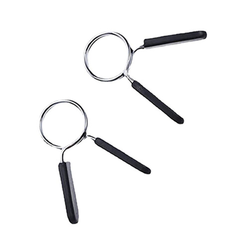 4PCS 25mm Barbell Spring Clip for Weightlifting - 3.2mm Wire Durability 2