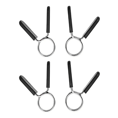 4PCS 25mm Barbell Spring Clip for Weightlifting - 3.2mm Wire Durability 1