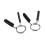 4PCS 25mm Barbell Spring Clip for Weightlifting - 3.2mm Wire Durability 4