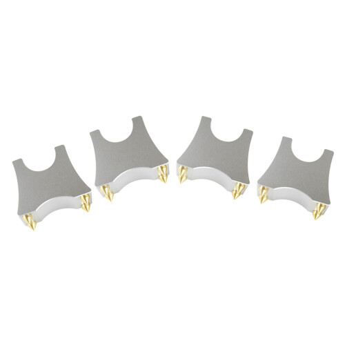 4 stks/partij Luidspreker Spikes Ondersteuning Metalen Trailing