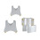 4 stks/partij Luidspreker Spikes Ondersteuning Metalen Trailing 6