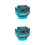 2Stk Anglereimer Eva, Faltbar, , Skyblau, Tragbar 3