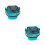 2Stk Anglereimer Eva, Faltbar, , Skyblau, Tragbar 8