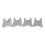 4 stks/partij Luidspreker Spikes Ondersteuning Metalen Trailing 7