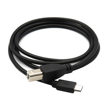 MicroUSB naar USB B-printerkabel verbindt telefoons, tablets en