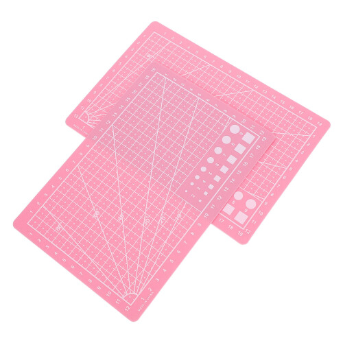6Stk Pink ABS Schneidematte Für Selbstheilend Beidseitig Mit Maß 1