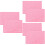 6Stk Pink ABS Schneidematte Für Selbstheilend Beidseitig Mit Maß 7