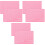 6Stk Pink ABS Schneidematte Für Selbstheilend Beidseitig Mit Maß 4