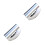 2Stk Silberner Salat Chopper Aus Mit Schutzabdeckungen 5