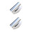 2Stk Silberner Salat Chopper Aus Mit Schutzabdeckungen 4