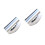 2Stk Silberner Salat Chopper Aus Mit Schutzabdeckungen 7