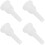 4Pièces Pièces Trombone ABS Blanches Embouchures Faciles À Transporter 7