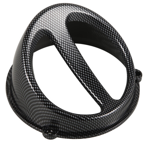 2Pièces Cache Entrée Ventilateur Scooter ABS Noir Accessoire 1