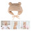 2Pièces Bonnet Khaki Protection Oreilles Hiver 11