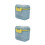 2Pièces Conteneur Bébé Durable PP Silicone 8
