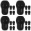 20Pièces Embouts Silicone Noir Universels Protection Confort 7
