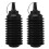 6Pièces Conteneur Pliable Pour Perles PP Noir Compact Portable 1