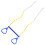 2Pcs Kids Gymnastic Rings Orange Plastic Exercise Rings for Swing Sets 1