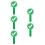 5Pièces Paddles Réutilisables Bois Multi Couleurs Jugement Jeu Classe 3