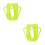 2Pièces Couvre- Silicone Vert Protection - 10